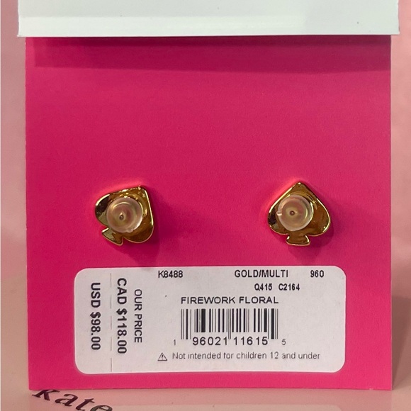 Kate Spade ♠️ FireWork Floral Earrings-Large - Picture 8 of 8